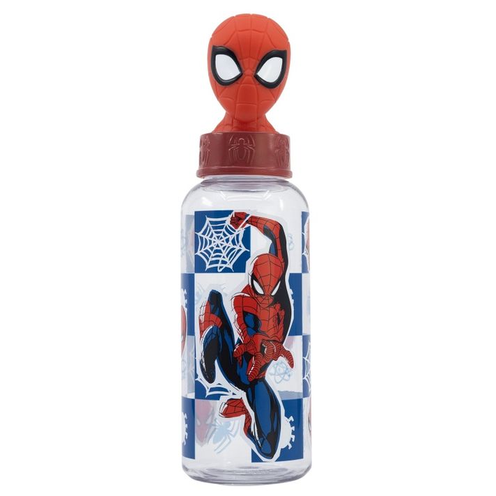 STOR - Plastová 3D láhev s figurkou Spiderman, 560ml, 74859