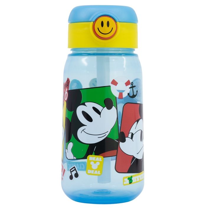 STOR - Plastová láhev s automatickým otevíráním MICKEY MOUSE, 510ml, 74342