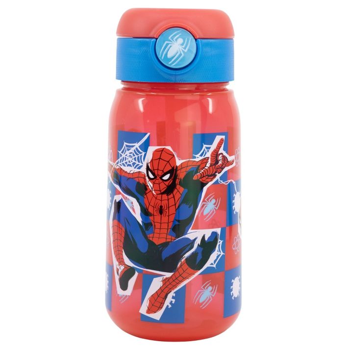 STOR - Plastová láhev s automatickým otevíráním SPIDERMAN, 510ml, 74742