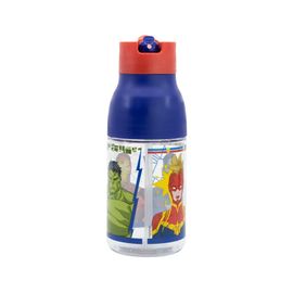 STOR - Plastová láhev s výsuvnou brčkem Avengers, 420ml, 74135