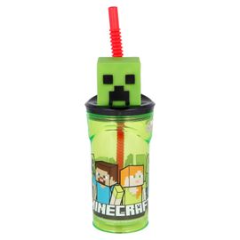 STOR - Plastová 3D láhev MINECRAFT, 560ml, 40466