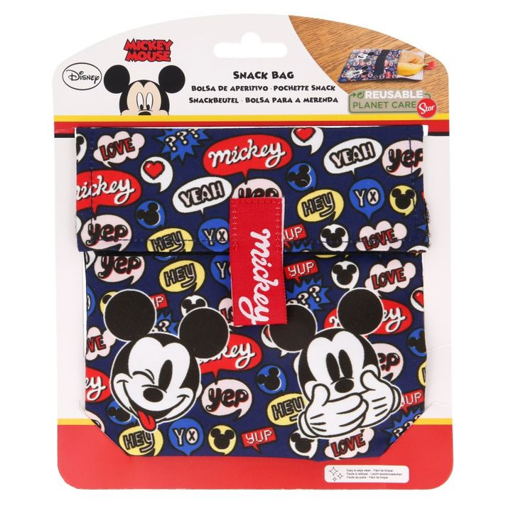 STOR - Textilní svačinové pytlík MICKEY MOUSE Snack, 41005