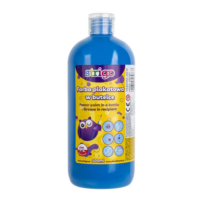 STRIGO - temperová barva 500ml modrá světlá