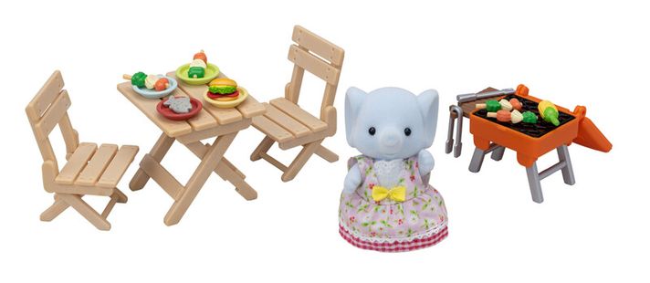 SYLVANIAN FAMILY - BBQ sada na piknik se slonem