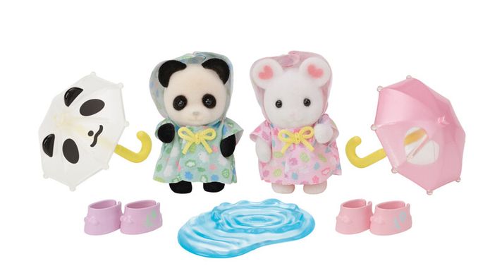 SYLVANIAN FAMILY - Procházka v dešti Baby Duo