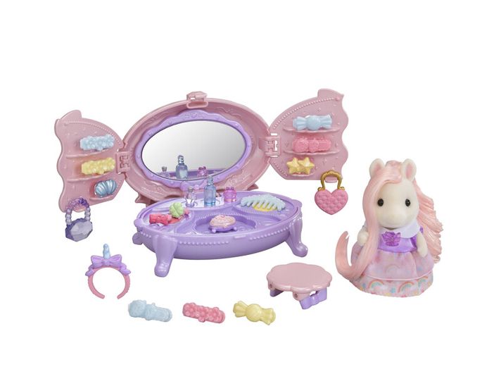 SYLVANIAN FAMILY - Toaletní sada s příslušenstvím a česacím poníkem