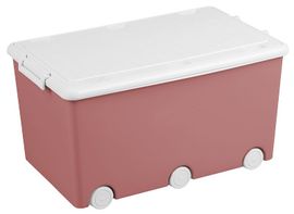 TEGA - Víceúčelový box na hračky na kolečkách Tega růžový