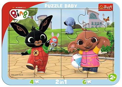 TREFL - Baby puzzle s rámečkem - Bing