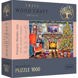 TREFL - Dřevěné puzzle 1000 - U krbu