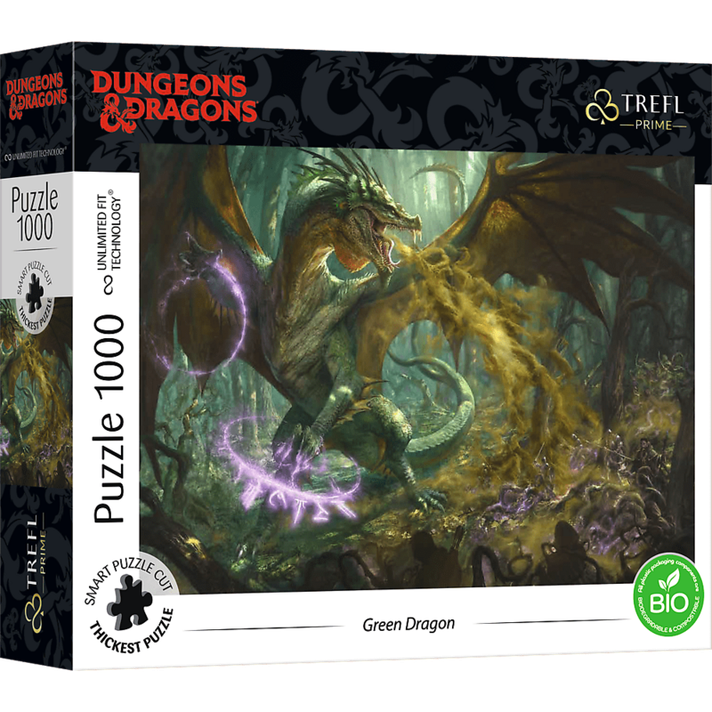 TREFL - Prime puzzle 1000 UFT - Hon na zeleného draka / Hasbro Dungeons & Dragons