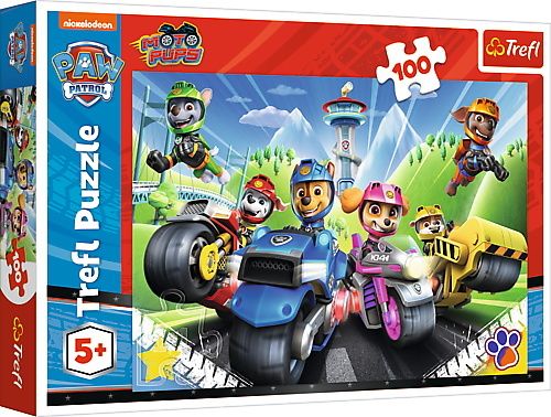 TREFL - Puzzle 100 - Tlapková patrola na motorkách / Viacom PAW Patrol