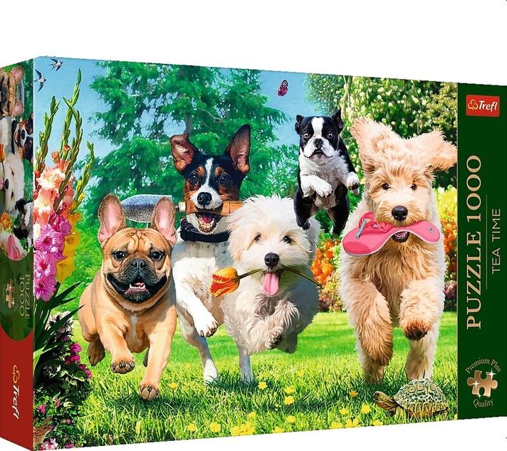 TREFL - Puzzle 1000 Premium Plus - Čajový čas: Přicházejí problémy!