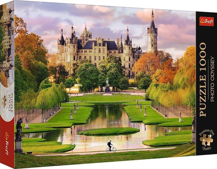 TREFL - Puzzle 1000 Premium Plus - Foto Odysea: Zámek Schwerin, Německo