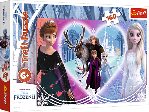 TREFL - Puzzle 160 - Šťastné chvíle / Disney Frozen 2