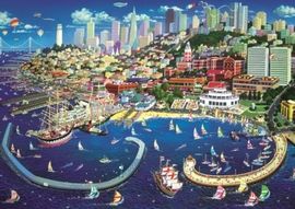 TREFL - puzzle 2000 San Francisko pobřeží