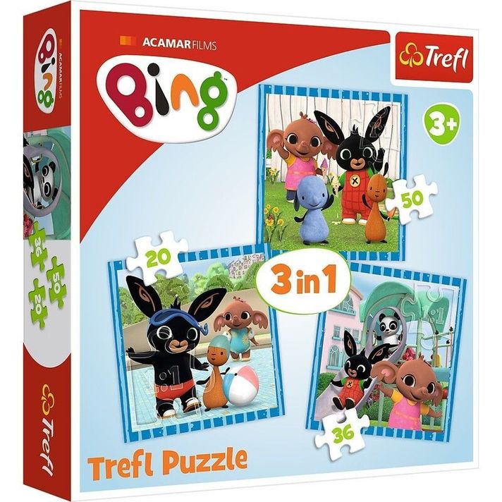 TREFL - puzzle 3v1 Bing Zábava s přáteli