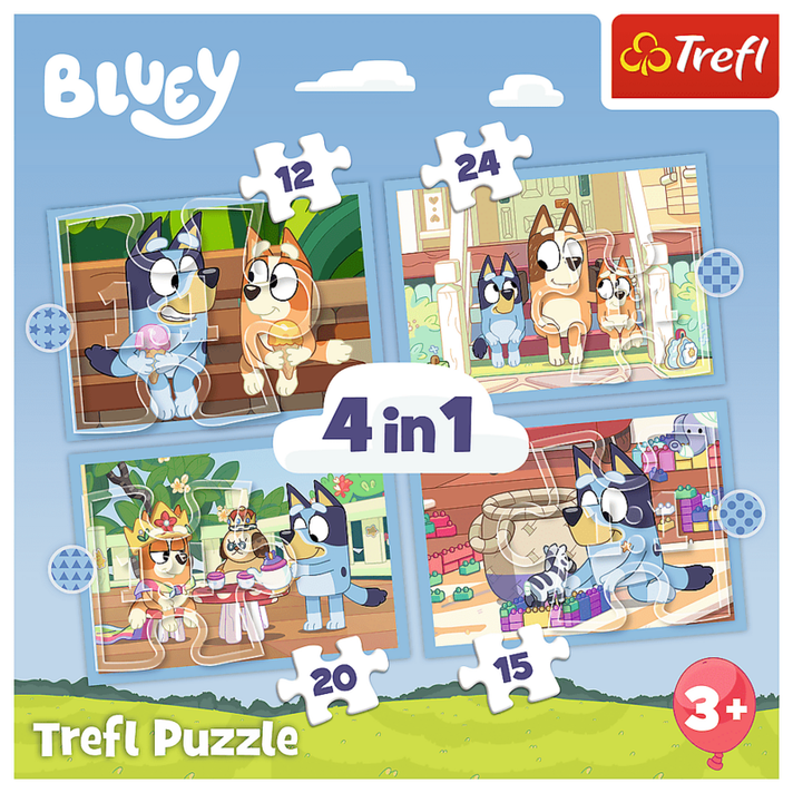 TREFL -  Puzzle 4v1 - Bluey / BBC