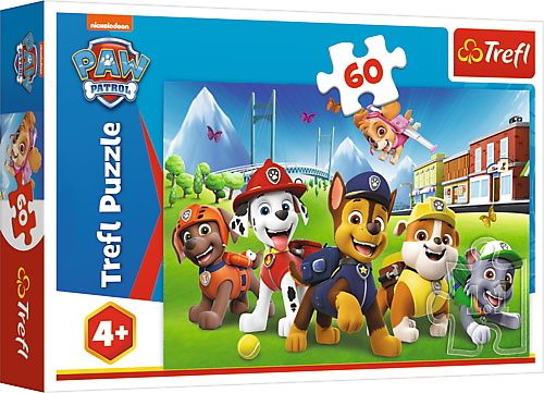 TREFL - Puzzle 60 - Tlapková patrola v trávě / Viacom PAW Patrol