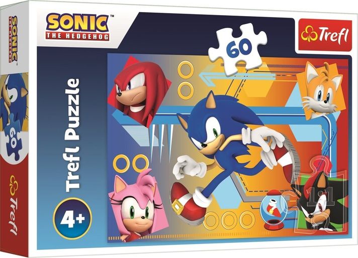 TREFL - Puzzle Sonic v akci 60 dílků