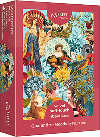 TREFL - Velvet Soft-Touch puzzle 500 UFT - Pilar Cucci: Karanténní nálady