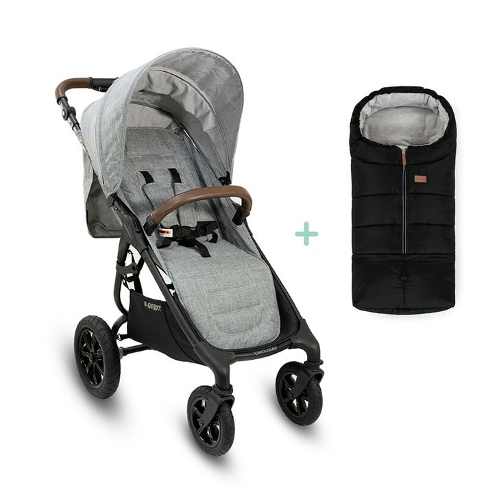 VALCO BABY - Kočárek sportovní Sport Trend 4 Black Grey marle + fusak Jibot ZDARMA