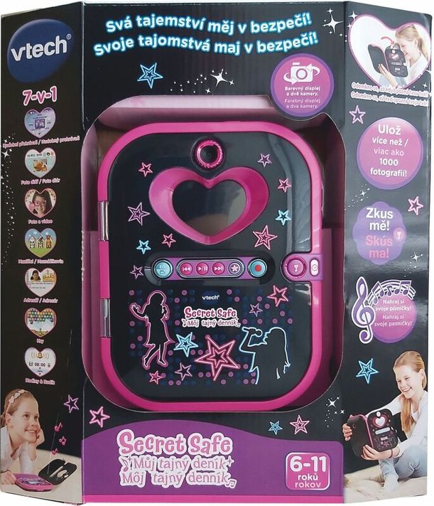 VTECH - Vtech Kidi Secret Safe - Můj tajný deník - černý (SK)