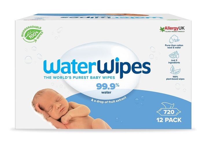 WATERWIPES - 12x 100% BIO odbouratené ubrousky 60 ks