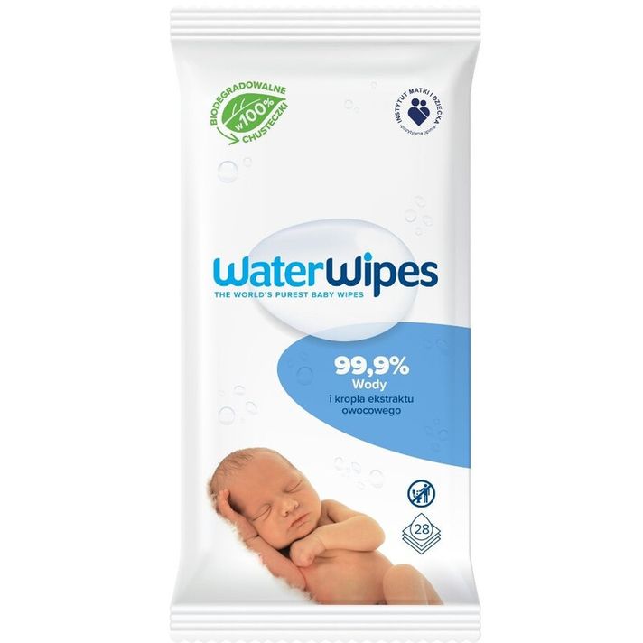 WATERWIPES - Vlhčené ubrousky bez obsahu plastů 28 ks