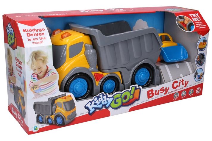 WIKY - Kiddy Auto sklápěcí s efekty 31 cm buldozer 13,5 cm