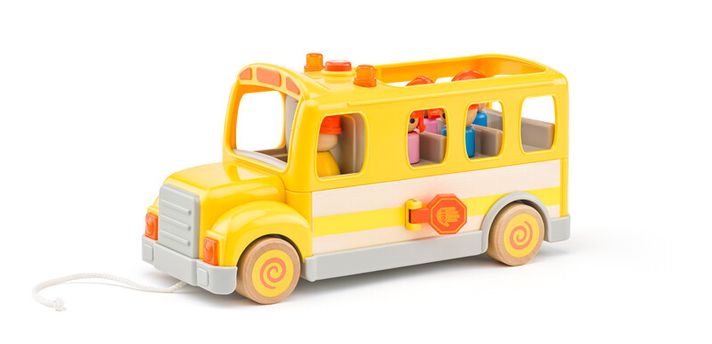 WOODY - Auto školní autobus se zvuky a světlem
