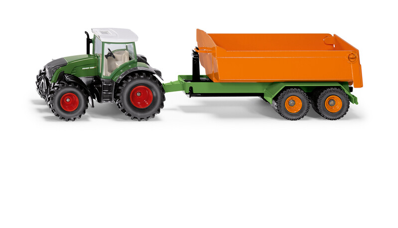 SIKU - Farmer - traktor Fendt s vyklápěcím přívěsem, 1:50