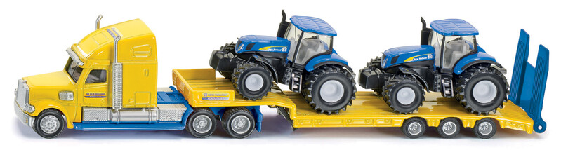 SIKU - Super - Tahač s vlekem a 2 traktory New Holland 1:87