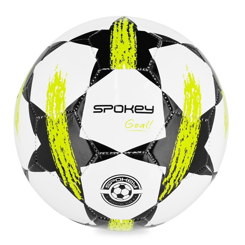 SPOKEY - GOAL Fotbalový míč vel. 5, bílo-limetkový