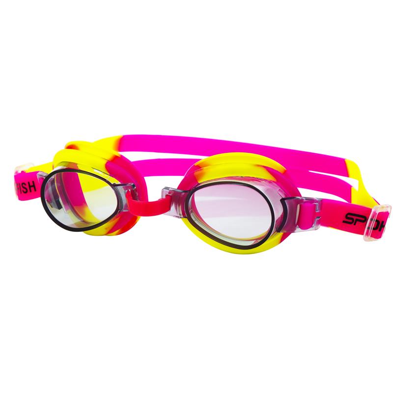 SPOKEY - JELLYFISH Dětské plavecké brýle  růžovo-žluté