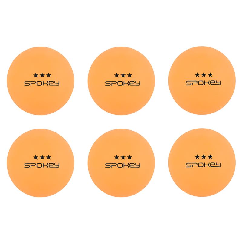 SPOKEY - SPECIAL-Pingpongové míčky 3* oranžové , 6 ks