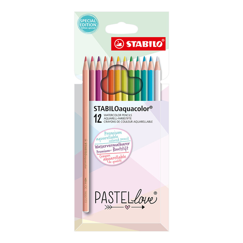 STABILO - Akvarelové farbičky STABILO Pastel Love - sada 12 ks