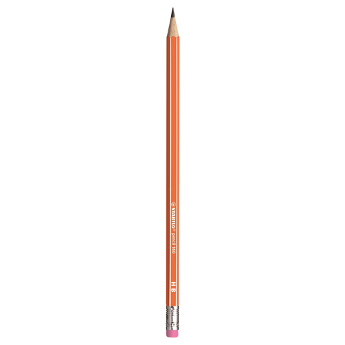 STABILO - Tužka grafitová HB pencil 160 s gumou - oranžová