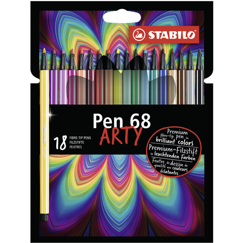 STABILO - Fixy STABILO PEN 68 ARTY, sada 18 ks