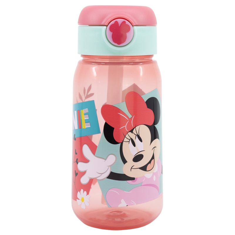 STOR - Plastová láhev s automatickým otevíráním MINNIE MOUSE, 510ml, 74442