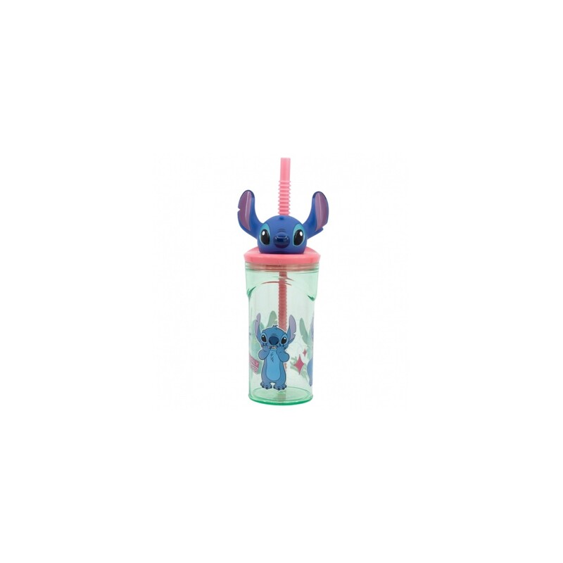 STOR - Plastová 3D sklenička s figurkou Lilo & Stitch, 360ml, 74869