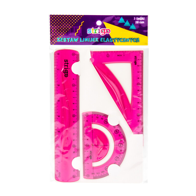 STRIGO - Geometrická sada Flexi Pink 3 ks