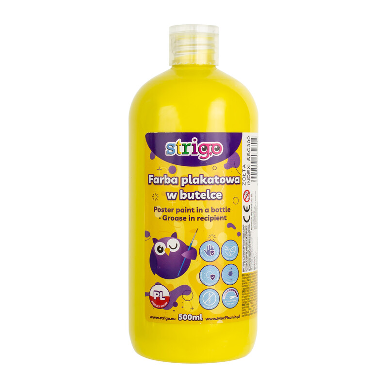 STRIGO - temperová barva 500ml žlutá