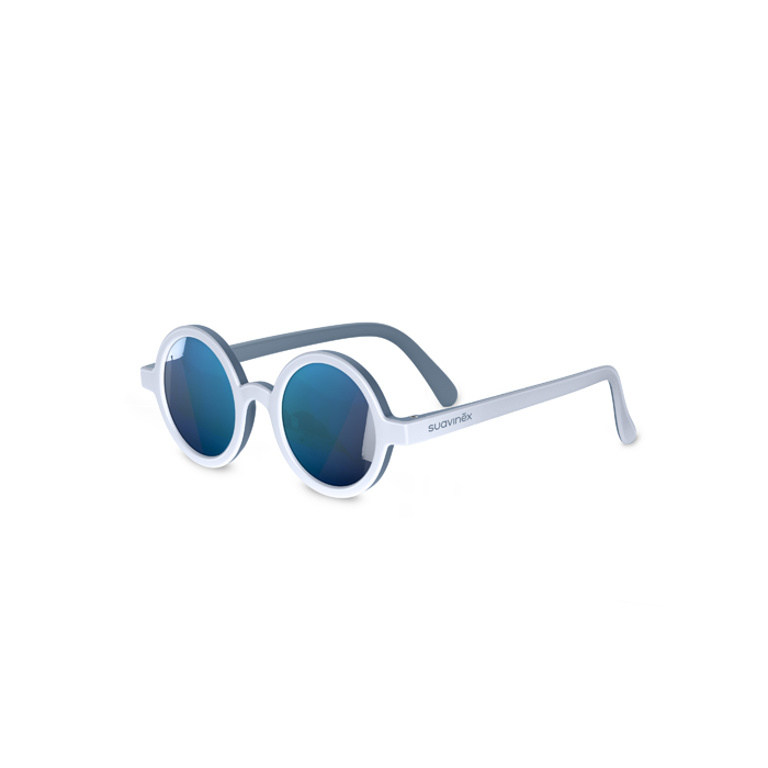SUAVINEX - Dětské brýle polarizované s pouzdrem 2024 - 0/12 měsíců - modré kulaté