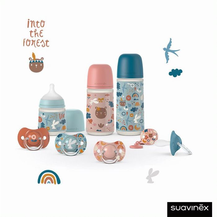 SUAVINEX - Kojenecká Láhev 270 Ml M Fox - Stříbrná