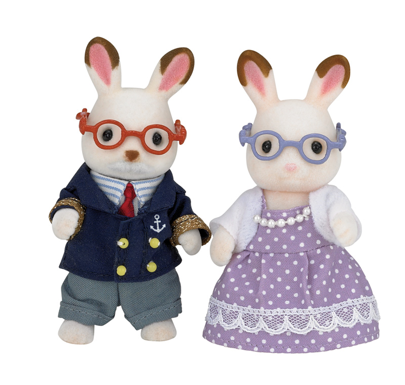 SYLVANIAN FAMILY - Babička a dědeček chocolate králíci