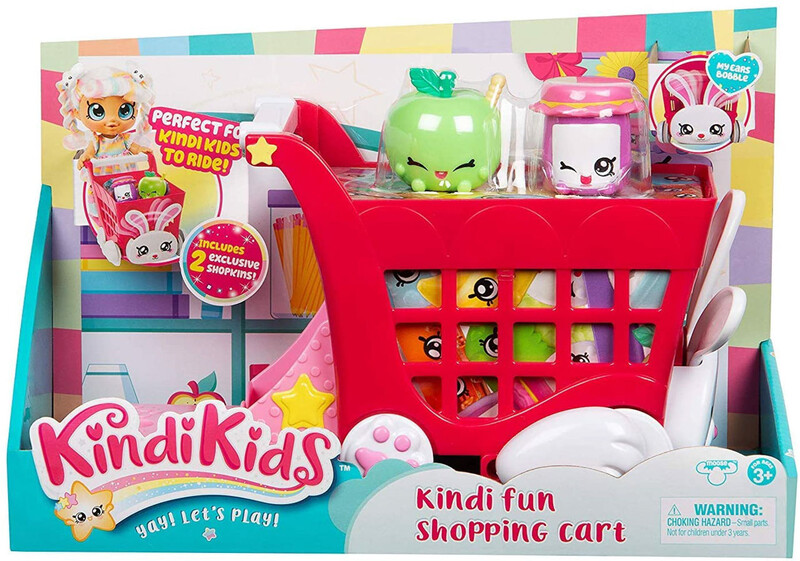 TM TOYS - Kindi Kids nákupní vozík s doplňky