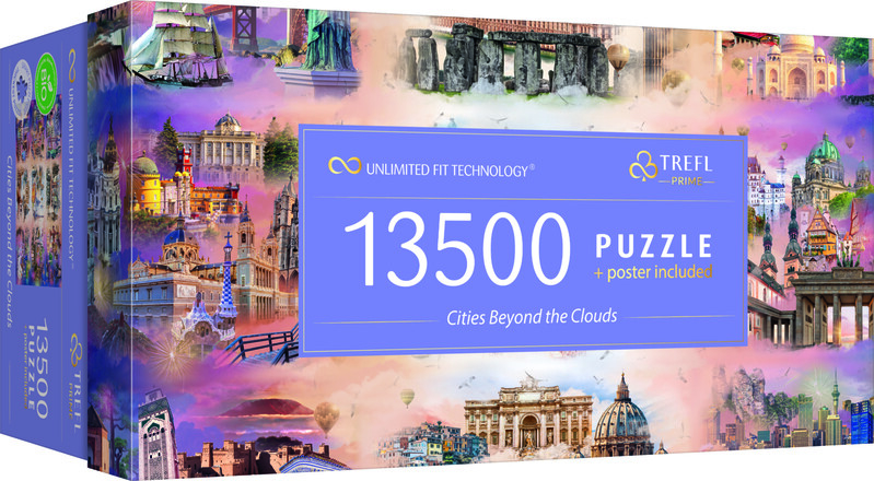 TREFL - Puzzle 13500 UFT - Města za oblaky