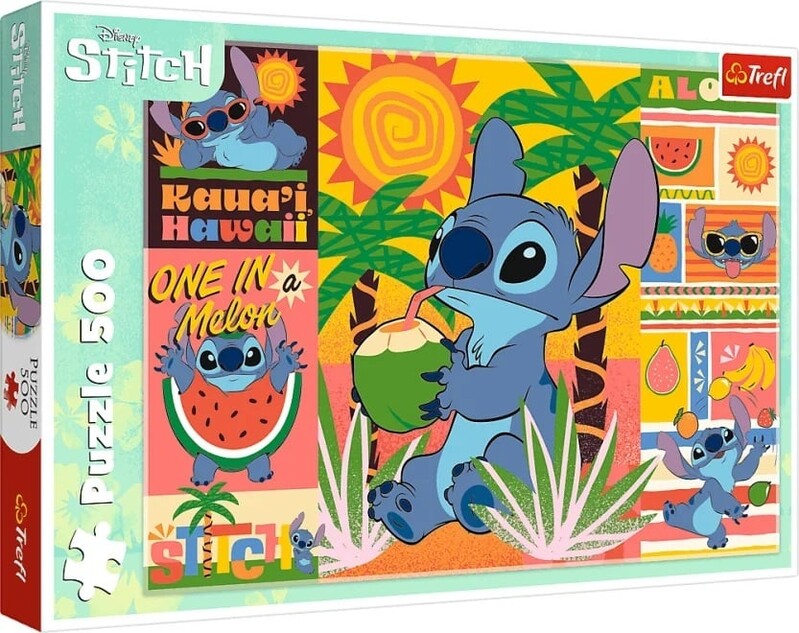 TREFL - Puzzle Prázdniny se Stitch Lilo a Stitch