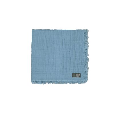 VINTER & BLOOM - Deka Feather Muslin Organic Dim Blue