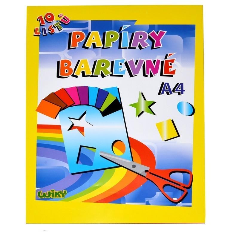 WIKY - Papír barevný A4 - 10 listů